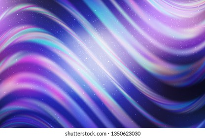 Light Pink, Blue vector template with space stars. Blurred decorative design in simple style with galaxy stars. Pattern for astronomy websites.