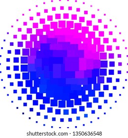 Light Pink, Blue vector template with rectangles. Modern design with rectangles in abstract style. Pattern for busines booklets, leaflets