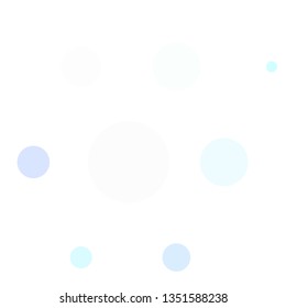 Light Pink, Blue vector template with circles. Abstract colorful disks on simple gradient background. Pattern for websites, landing pages.