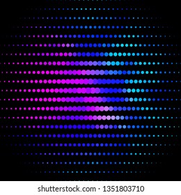 Light Pink, Blue vector template with circles. Colorful illustration with gradient dots in nature style. New template for your brand book.