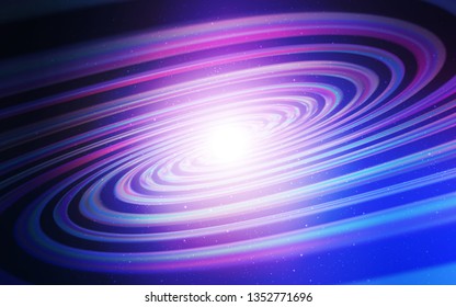 Light Pink, Blue vector template with space stars. Space stars on blurred abstract background with gradient. Pattern for astrology websites.