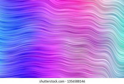 Light Pink, Blue vector template with liquid shapes. A completely new color illustration in marble style. The best blurred design for your business.