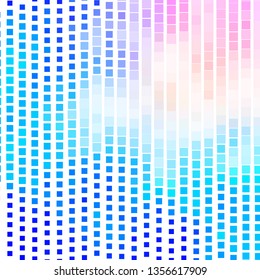 Light Pink, Blue vector template with rectangles. Modern design with rectangles in abstract style. Template for cellphones.
