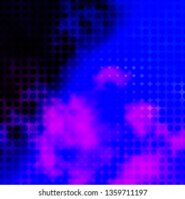 Light Pink, Blue vector template with circles. Abstract decorative design in gradient style with bubbles. Design for posters, banners.