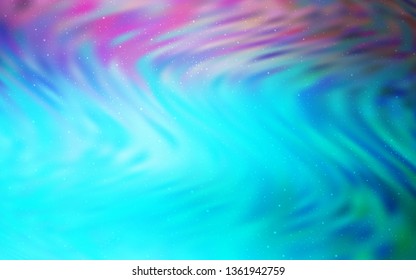 Light Pink, Blue vector template with space stars. Modern abstract illustration with Big Dipper stars. Template for cosmic backgrounds.