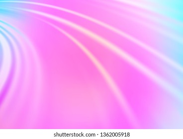Light Pink, Blue vector template with liquid shapes. A completely new color illustration in marble style. The best blurred design for your business.