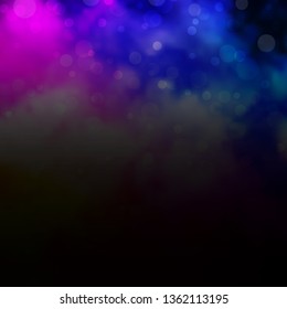 Light Pink, Blue vector template with circles. Abstract decorative design in gradient style with bubbles. New template for your brand book.