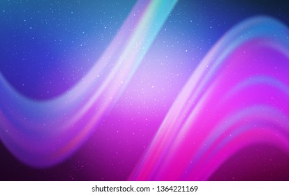 Light Pink, Blue vector template with space stars. Modern abstract illustration with Big Dipper stars. Pattern for astronomy websites.