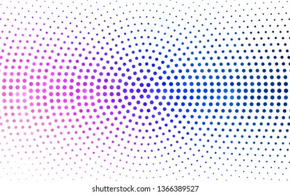 Light Pink, Blue vector  template with circles. Illustration with set of shining colorful abstract circles. Design for your business advert.
