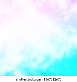 Light Pink, Blue vector template with circles. Abstract colorful disks on simple gradient background. Pattern for business ads.