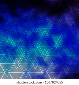 Light Pink, Blue vector template with lines, triangles. Colorful illustration with triangles in simple style. Template for wallpapers.