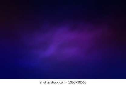 Light Pink, Blue vector template with space stars. Space stars on blurred abstract background with gradient. Smart design for your business advert.