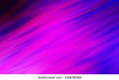 Light Pink, Blue vector template with space stars. Glitter abstract illustration with colorful cosmic stars. Pattern for futuristic ad, booklets.