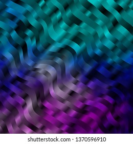 Light Pink, Blue vector template with curved lines. Gradient illustration in simple style with bows. Pattern for busines booklets, leaflets
