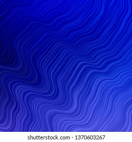 Light Pink, Blue vector template with lines. Colorful geometric sample with gradient curves.  Pattern for ads, commercials.