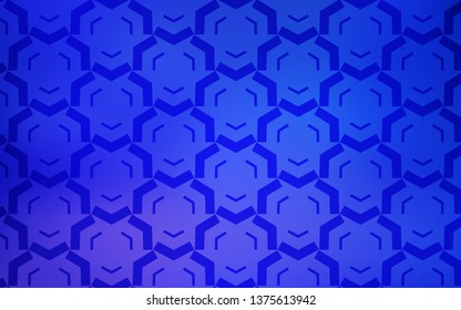 Light Pink, Blue vector template with lines. Colorful illustration in simple style with gradient. Colorful wave pattern for your design.