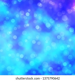Light Pink, Blue vector template with circles. Abstract illustration with colorful spots in nature style. Pattern for business ads.