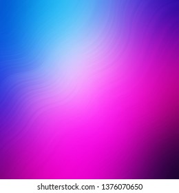 Light Pink, Blue vector template with curves. Colorful illustration in abstract style with bent lines. Best design for your posters, banners.