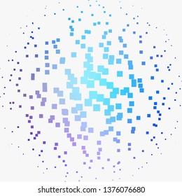 Light Pink, Blue vector template with rectangles. Abstract gradient illustration with rectangles. Design for your business promotion.