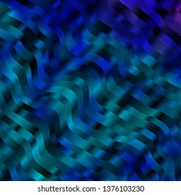Light Pink, Blue vector template with wry lines. Abstract illustration with bandy gradient lines. Design for your business promotion.