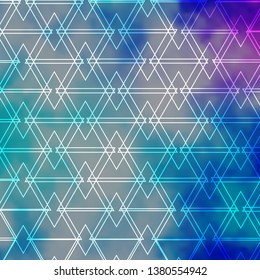 Light Pink, Blue vector template with lines, triangles. Modern gradient illustration with colorful triangles. Template for landing pages.