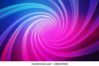 Light Pink, Blue vector template with space stars. Space stars on blurred abstract background with gradient. Pattern for astrology websites.