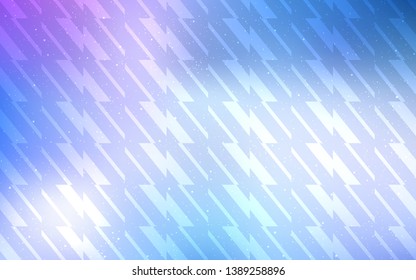 Light Pink, Blue vector template with repeated sticks. Shining colored illustration with sharp stripes. Pattern for your busines websites.