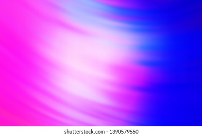 Light Pink, Blue vector template with wry lines. Creative illustration in halftone style with gradient. Elegant pattern for a brand book.