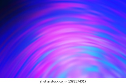Light Pink, Blue vector template with bent lines. Colorful geometric sample with gradient lines.  A completely new template for your design.