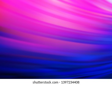 Light Pink, Blue vector template with lines, ovals. A completely new color illustration in marble style. Brand new design for your ads, poster, banner.