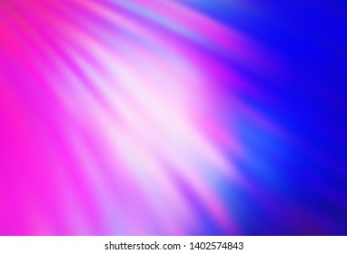 Light Pink, Blue vector template with repeated sticks. Lines on blurred abstract background with gradient. Best design for your ad, poster, banner.
