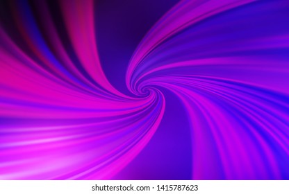 Light Pink, Blue vector template with curved lines. Modern gradient abstract illustration with bandy lines. Brand new design for your ads, poster, banner.