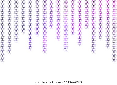 Light Pink, Blue vector template in hexagonal style. Design in abstract style with hexagons. Design for website posters, banners.