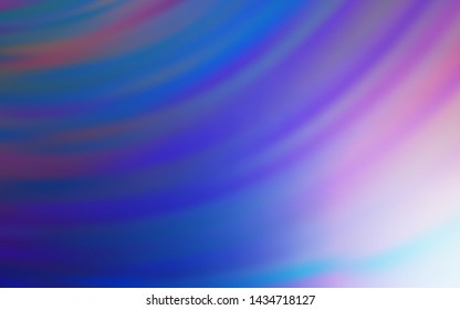 Light Pink, Blue vector template with lines. A shining illustration, which consists of curved lines. Brand new design for your ads, poster, banner.