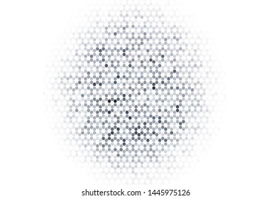 Light Pink, Blue vector template in hexagonal style. Illustration with set of colorful hexagons. Pattern for ads, leaflets.