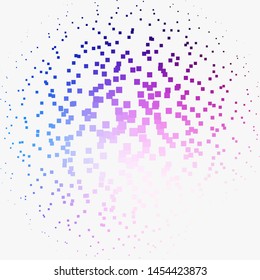Light Pink, Blue vector template with rectangles. Rectangles with colorful gradient on abstract background. Pattern for websites, landing pages.