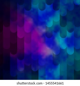 Light Pink, Blue vector template with lines. Repeated lines on abstract background with gradient. Best design for your posters, banners.