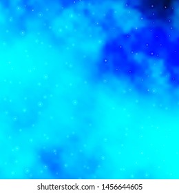 Light Pink, Blue vector template with neon stars. Colorful illustration in abstract style with gradient stars. Best design for your ad, poster, banner.