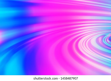 Light Pink, Blue vector template with abstract lines. An elegant bright illustration with gradient. The best blurred design for your business.