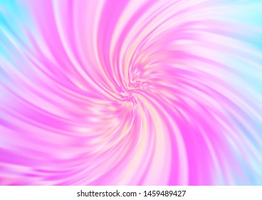Light Pink, Blue vector template with abstract lines. A vague circumflex abstract illustration with gradient. Brand new design for your ads, poster, banner.