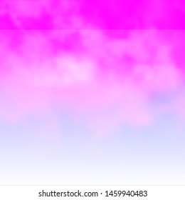 Light Pink, Blue vector template with sky, clouds. Illustration in abstract style with gradient clouds. Template for landing pages.