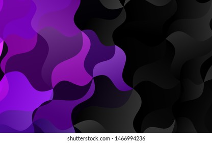 Light Pink, Blue vector template with bent lines. Glitter abstract illustration with wry lines. Brand new design for your ads, poster, banner.