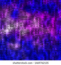 Light Pink, Blue vector template with lines, triangles. Gradient triangles in abstract style on simple form. Template for wallpapers.