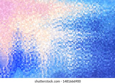 Light Pink, Blue vector template with rhombus. Glitter abstract illustration with rectangular shapes. Modern template for your landing page.