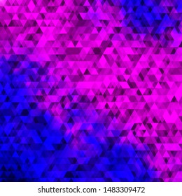 Light Pink, Blue vector template with lines, triangles. Illustration with colorful gradient triangles. Pattern for websites.