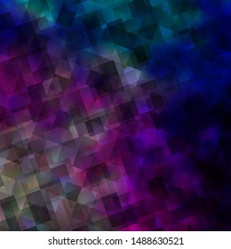 Light Pink, Blue vector template with crystals, triangles. Beautiful illustration with triangles in nature style. Pattern for websites.
