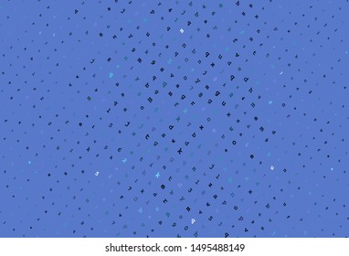 Light Pink, Blue vector template with isolated letters. Shining illustration with ABC symbols on abstract template. Smart design for promotion of university.