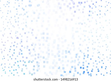 Light Pink, Blue vector template with rhombus. Modern abstract illustration with colorful rectangles. Pattern for commercials.