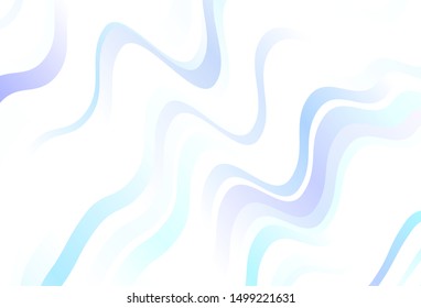 Light Pink, Blue vector template with wry lines. A circumflex abstract illustration with gradient. Elegant pattern for a brand book.