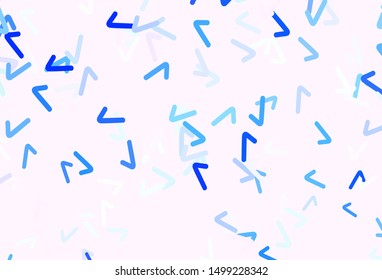 Light Pink, Blue vector template with lines. Brand new colorful illustration in simple style. Abstract style for your business design.